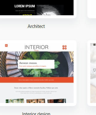 Esempio template Interior design